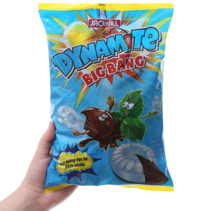 Dynamite Big Bang Mint Candy Chocolate Filling 330g x 24 Bags