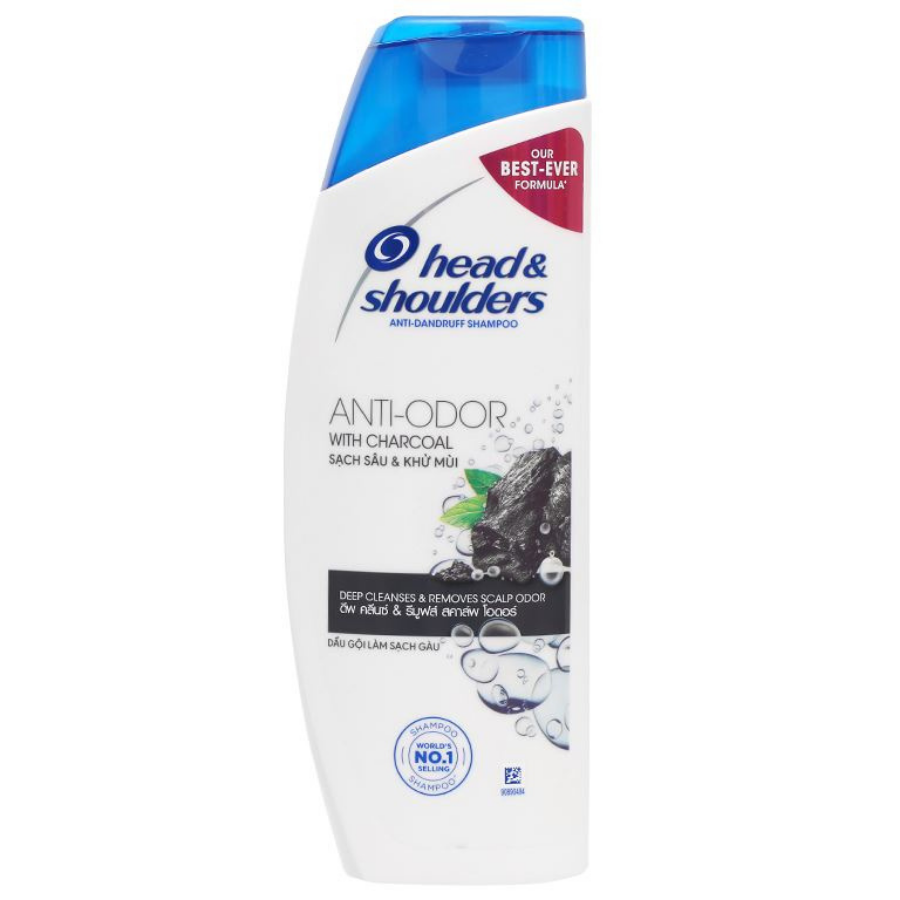 Head & Shoulders Anti Odor With Charcoal 320ml x 12 Bottles