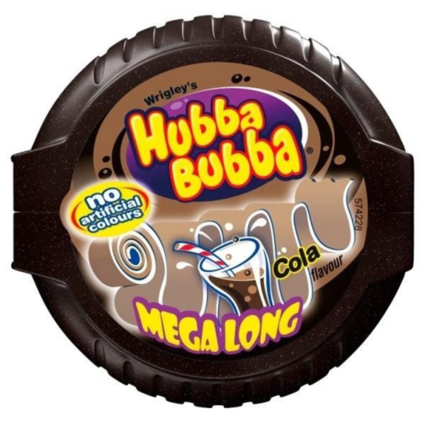Hubba Bubba Cola Mega Lang 56g x 180 Pcs