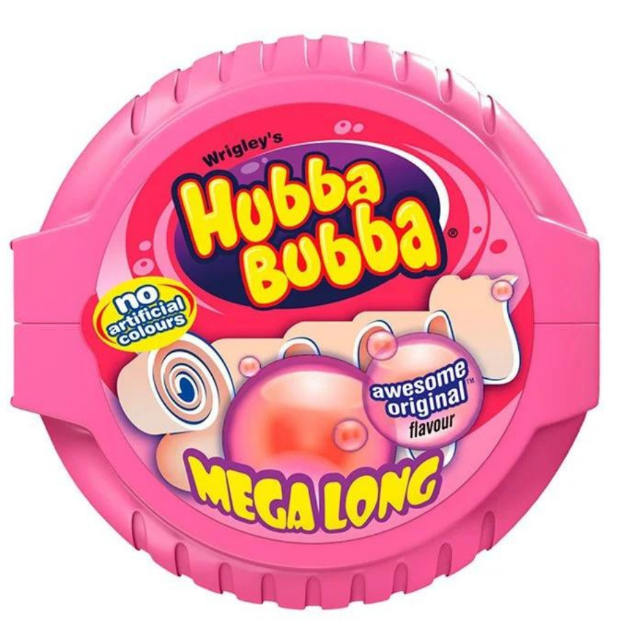 Hubba Bubba Mega Lang Fruit 56g x 180 Pcs