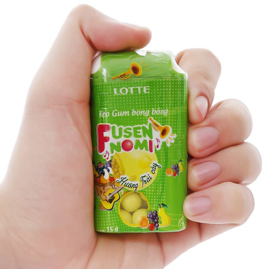 Lotte Fusen No Mi Gum Mixed Fruit 15g x 25 Jars x 12 Boxes