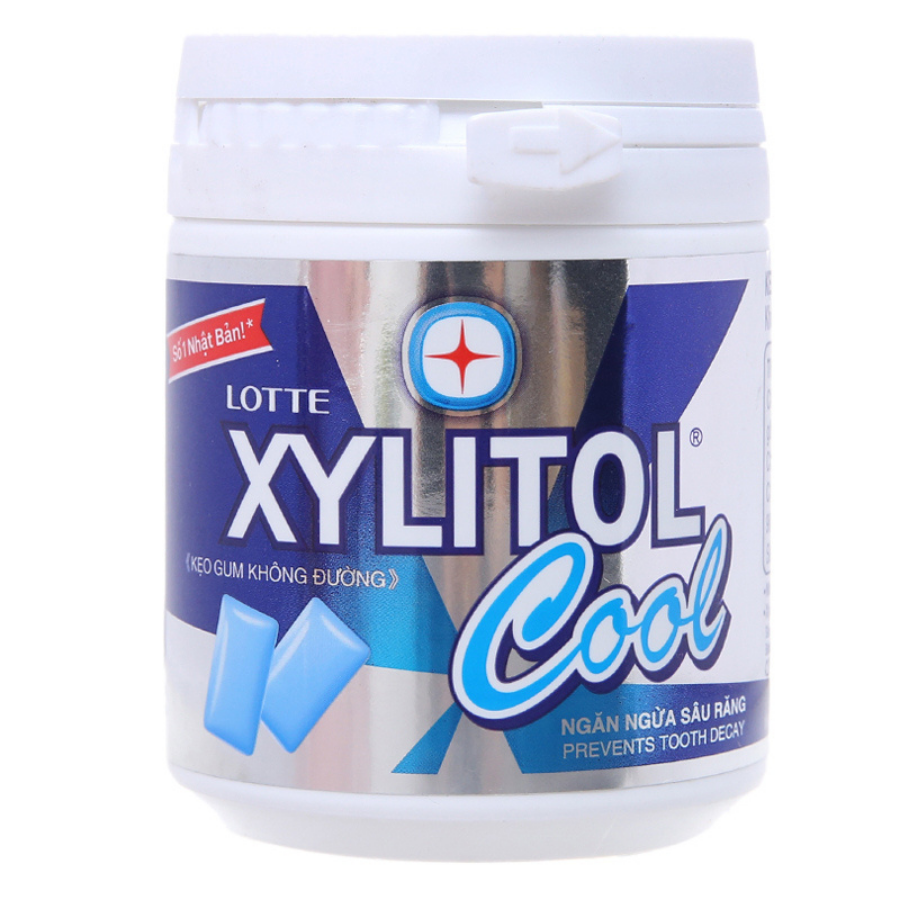 Lotte Xylitol Cool Gum 145g x 6 Jars x 6 Boxes