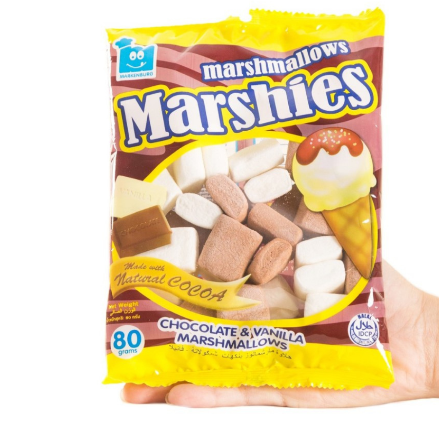 Marshies Chocolate Marshmallow 80g x 24 Bags