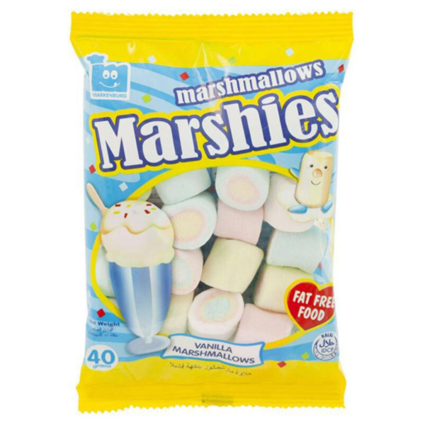 Marshies Vanilla Marshmallow 40g x 48 Bags