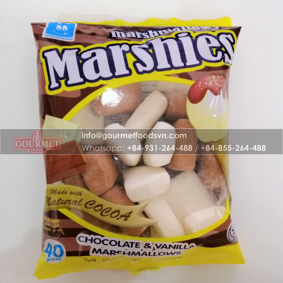 Marshmallow Marshies Chocolate 40g x 48 Bags