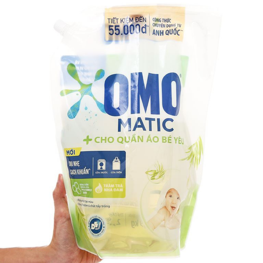 OMO Matic For Baby Laundry Detergent 2.9kg x 4 Bags