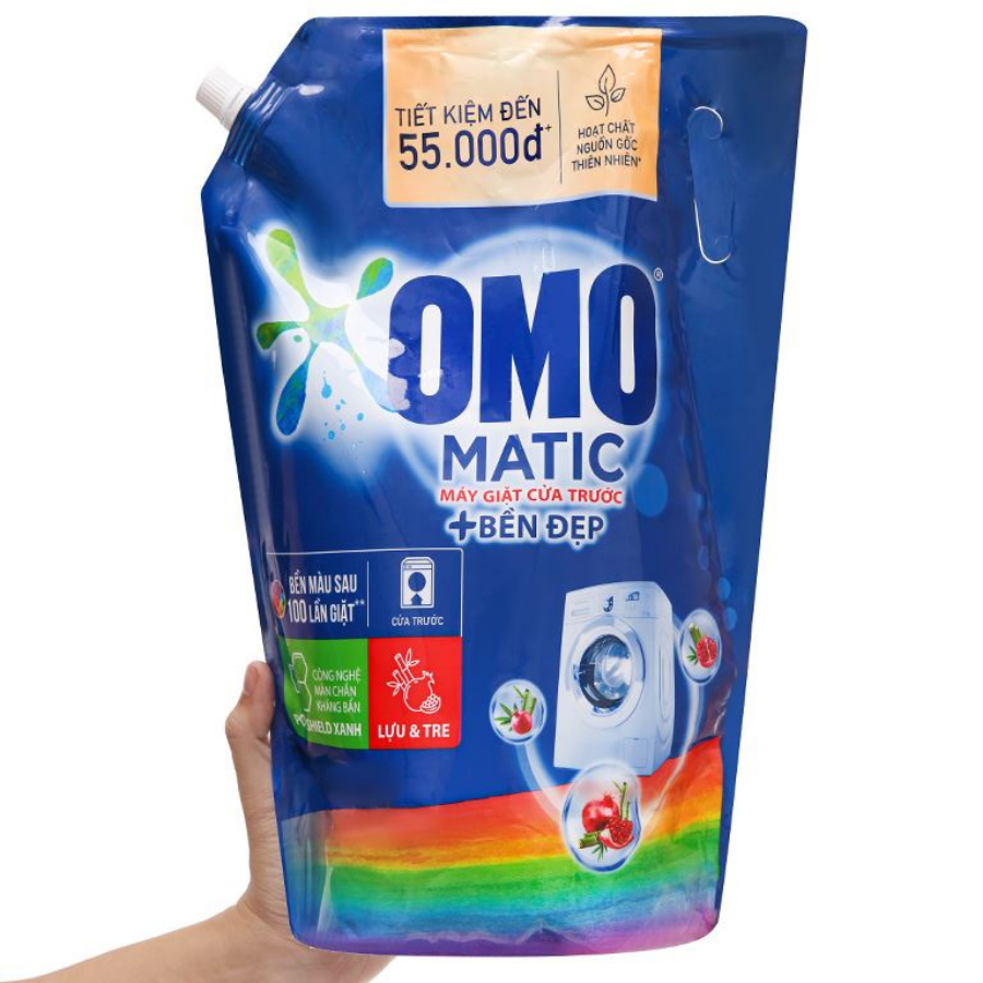 OMO Matic Front Load Liquid Bag Beautiful & Durable 2.9kg x 4 Bags