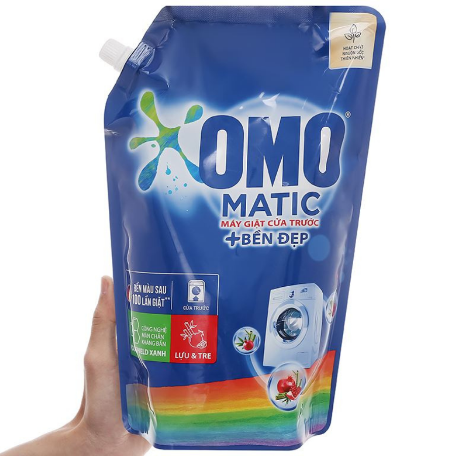 OMO Matic Front Load Beautiful & Durable Detergent Liquid 2kg x 4 Bags
