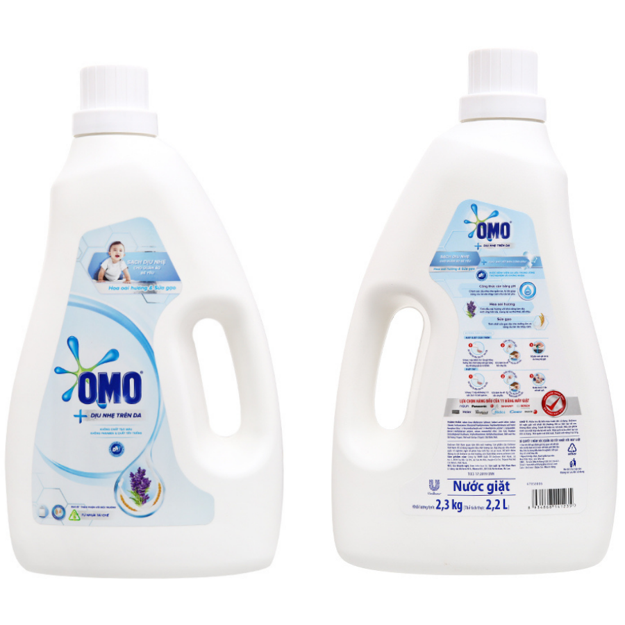 OMO Matic Gentle Skin Detergent Liquid 2kg x 4 Bottles