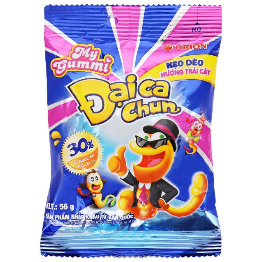 Orion Gummy Dai Ca Chun Fruit 56g x 40 Bags