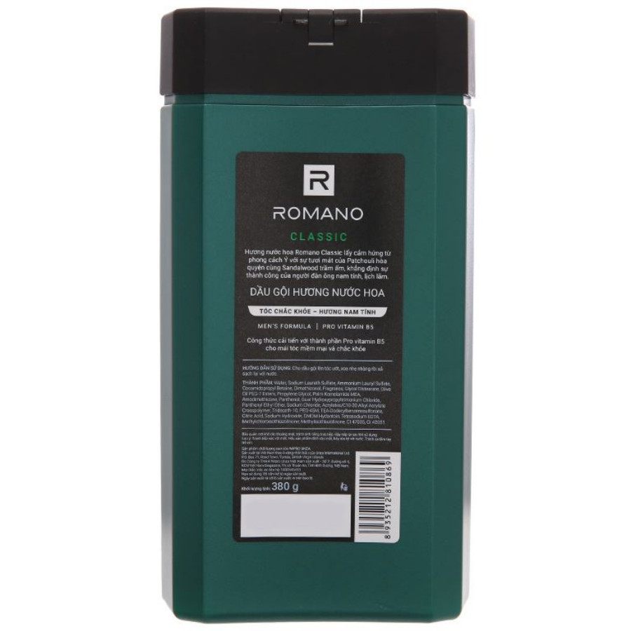 Romano Classic Shampoo 380g x 12 Bottles