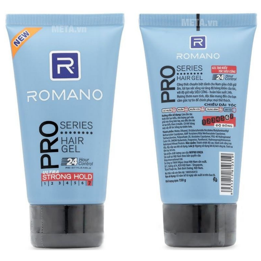 Romano PRO Series Hair Gel 150g x 48 Tubes