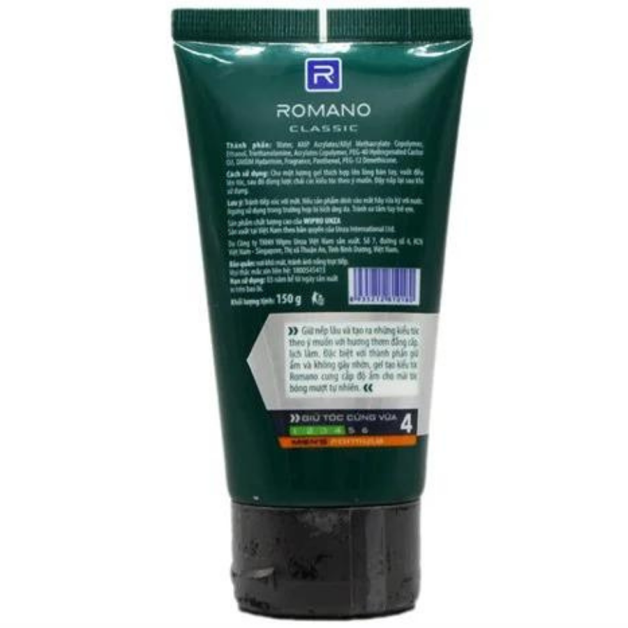 Romano Deluxe Styling Gel 150g x 48 Tubes