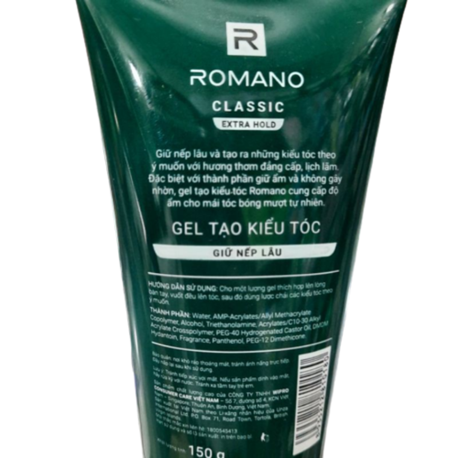 Romano Classic Hair Styling Glue Gel 150g x 48 Tubes