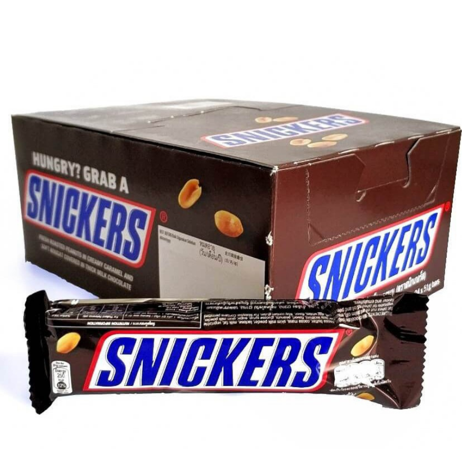 Snickers Chocolate 51g x 24 bars x 8 Boxes
