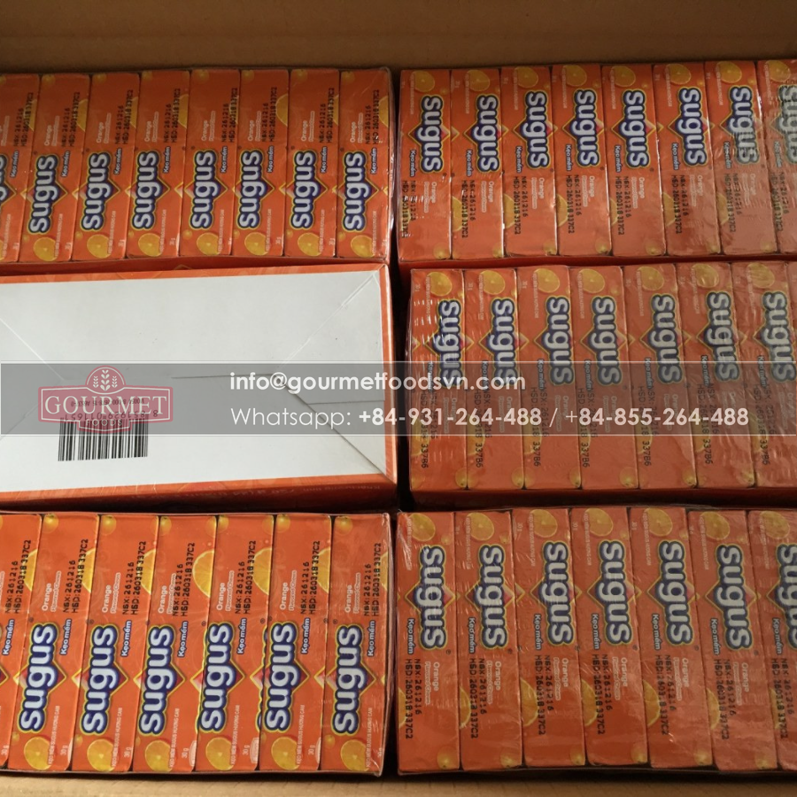 Sugus Orange Flavored Chews 720g x 24 Boxes