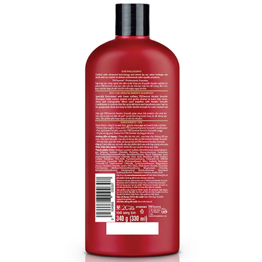 TRESemmé Keratin Smooth Shampoo 340g x 12 Bottles