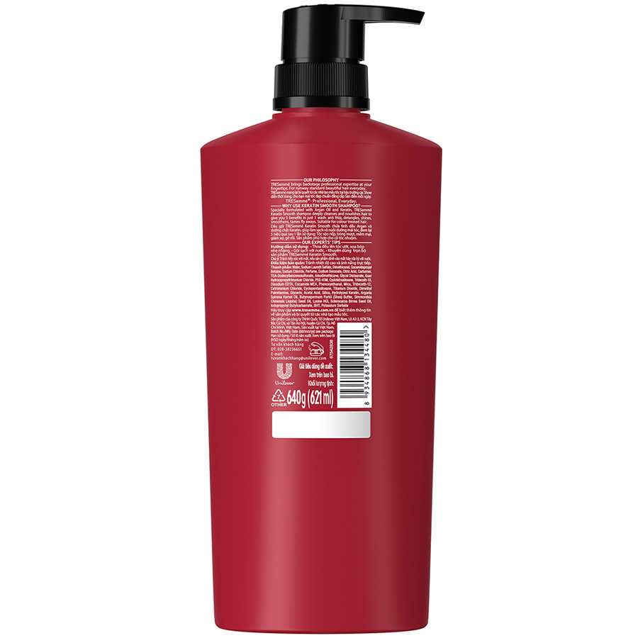 TRESemmé Shampoo Keratin Smooth 640g x 8 Bottles