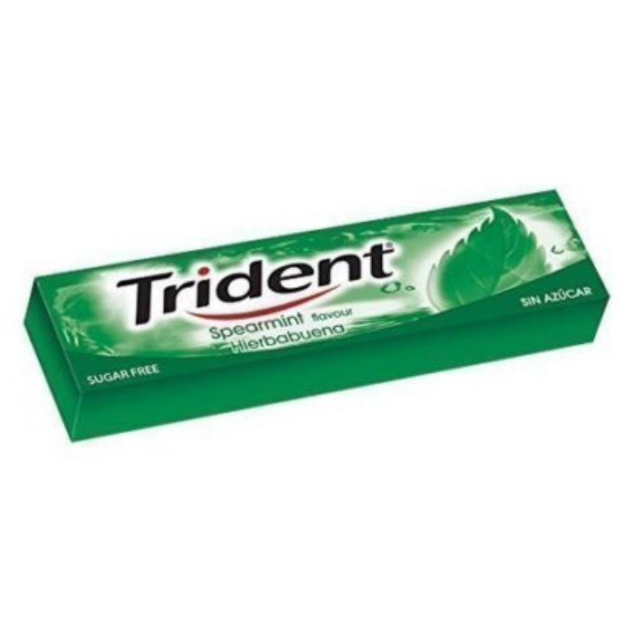 Trident Mint Gum (13,5g x 5 Sticks x 20 Bars) x 30 Boxes