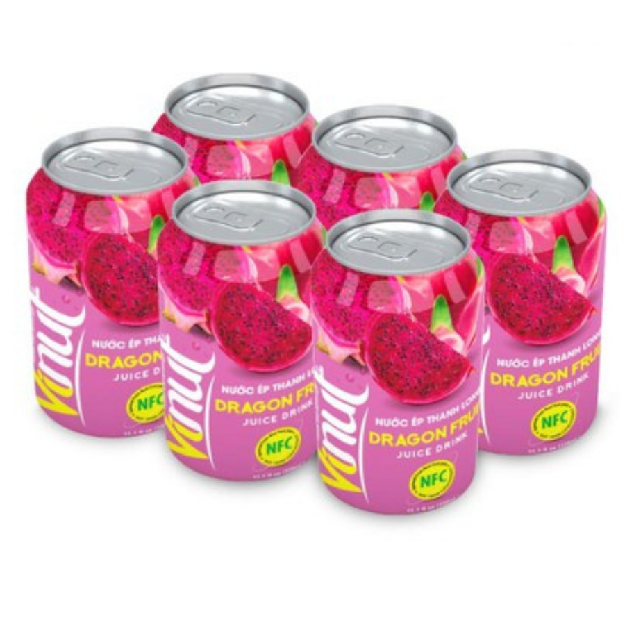 Vinut Dragon Fruit Juice Drink 330ml x 24 Cans