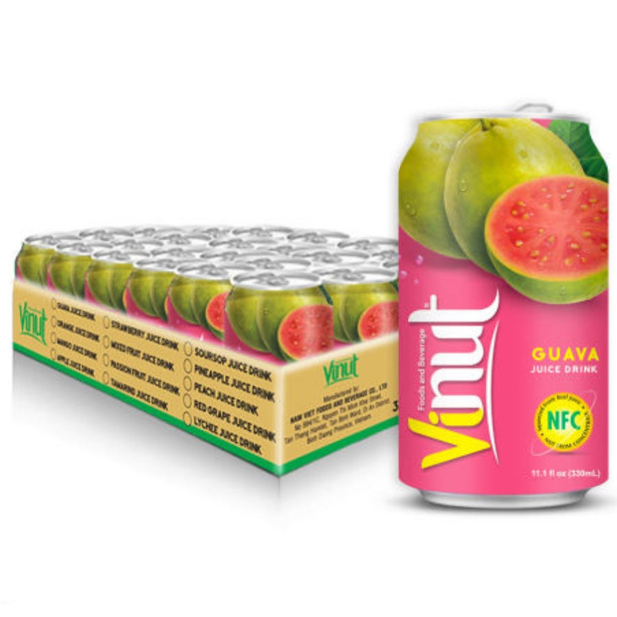 Vinut Guava Juice Drink 330ml x 24 Cans