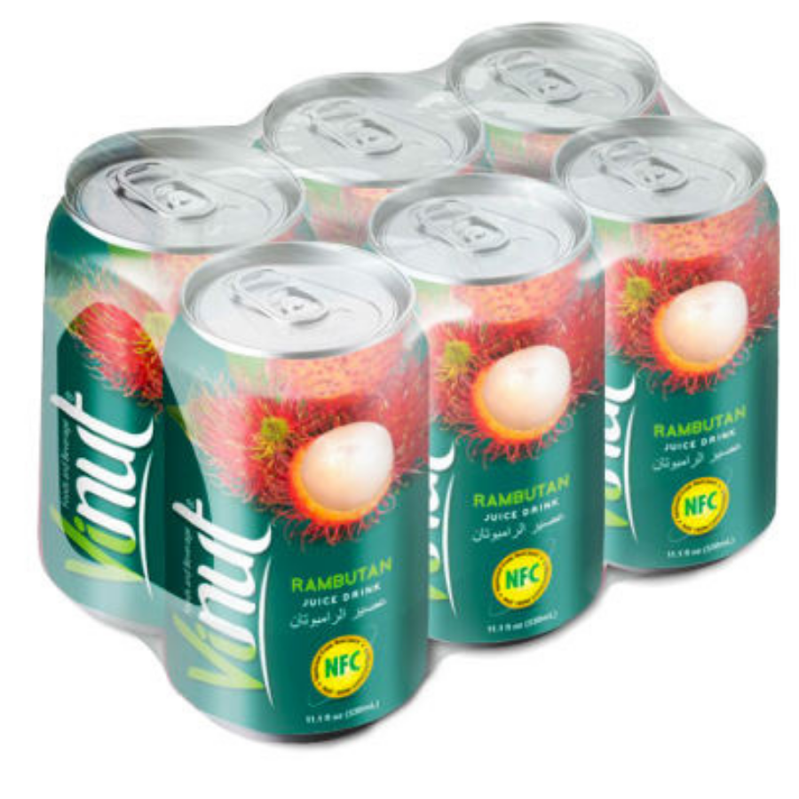 Vinut Rambutan Juice Drink 330ml x 24 Cans