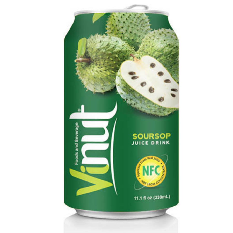 Vinut Soursop Juice Drink 330ml x 24 Cans