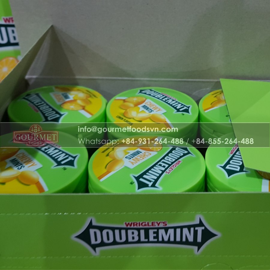 Wrigley Doublemint Chewy Lemon & Mint Candies 480g x 6 Boxes