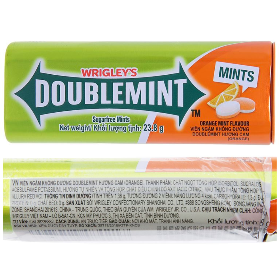 Wrigley's Doublemint Orange Mint 357g x 10 Boxes