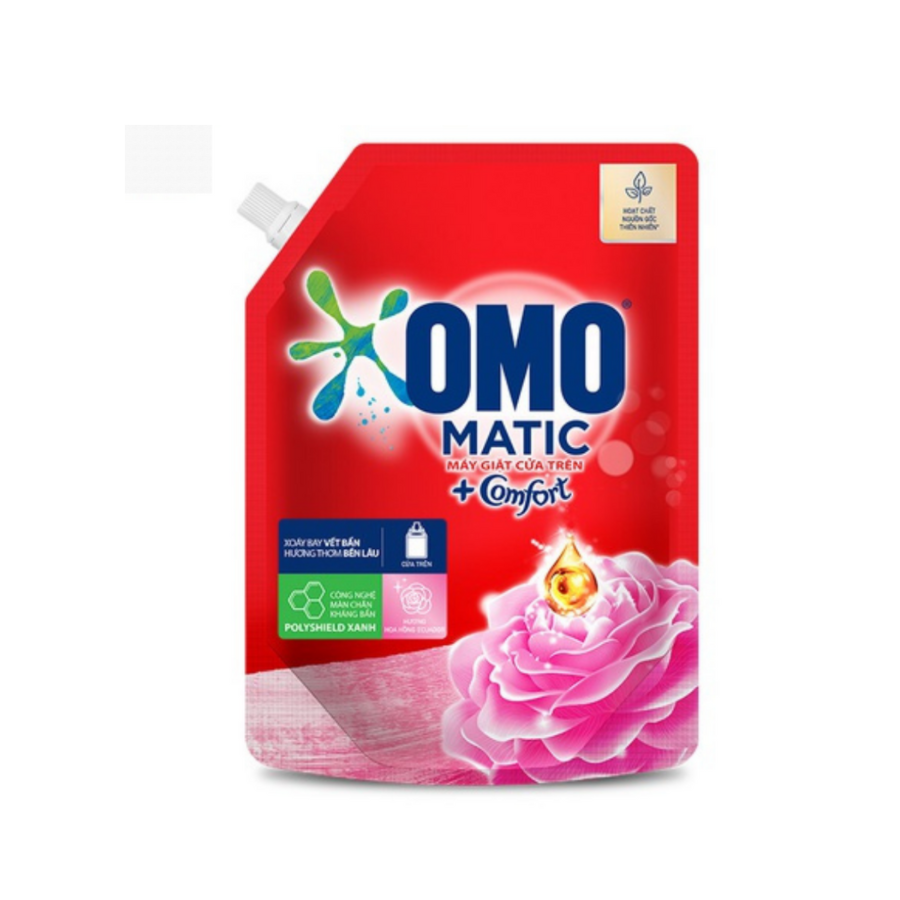 OMO Matic Comfort Rose Top Load Detergent Liquid 2kg x 4 Bags