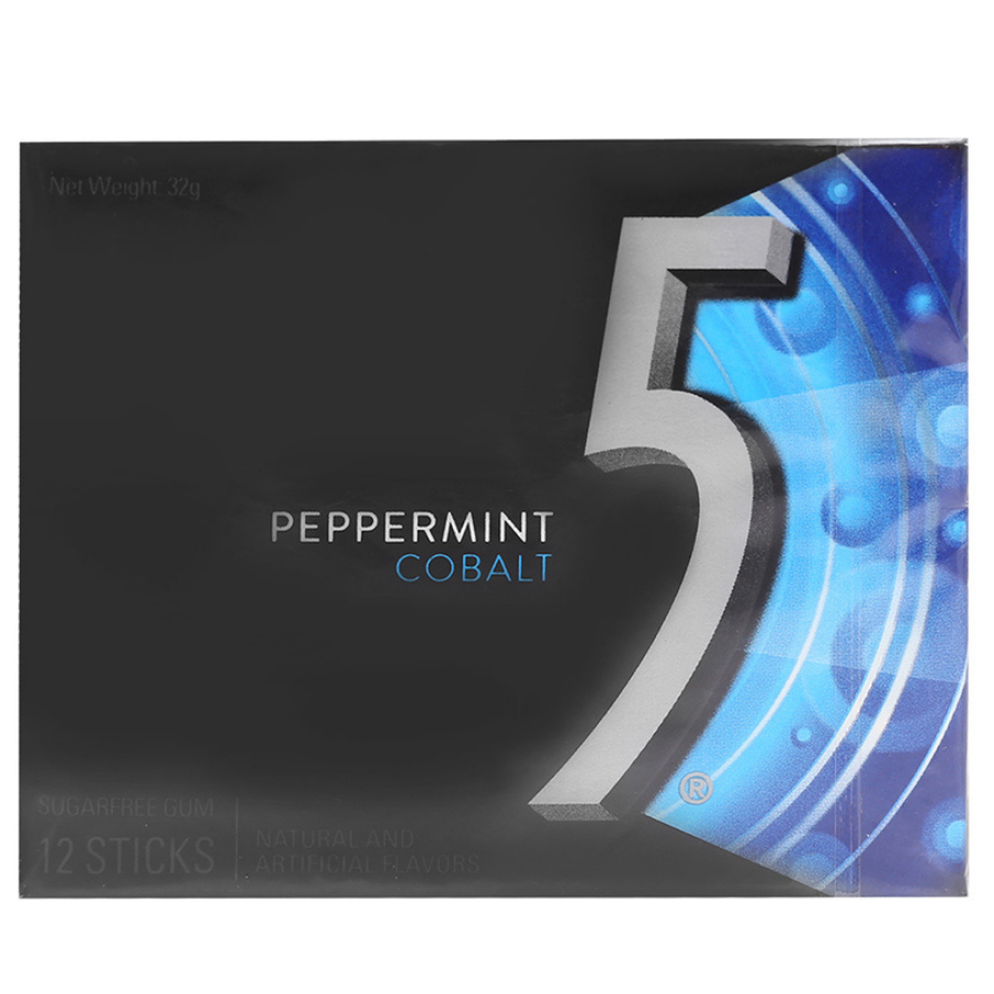 wrigley's 5 Gum Peppermint 320g x 12 Boxes