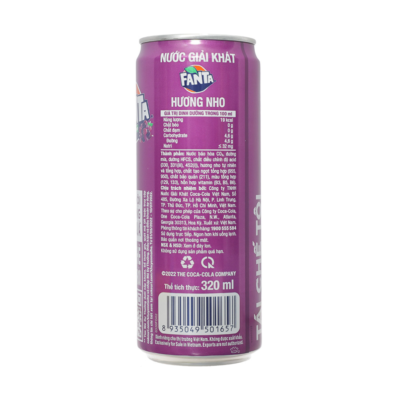 Fanta Grape Soft Drink 320ml x 24 Cans