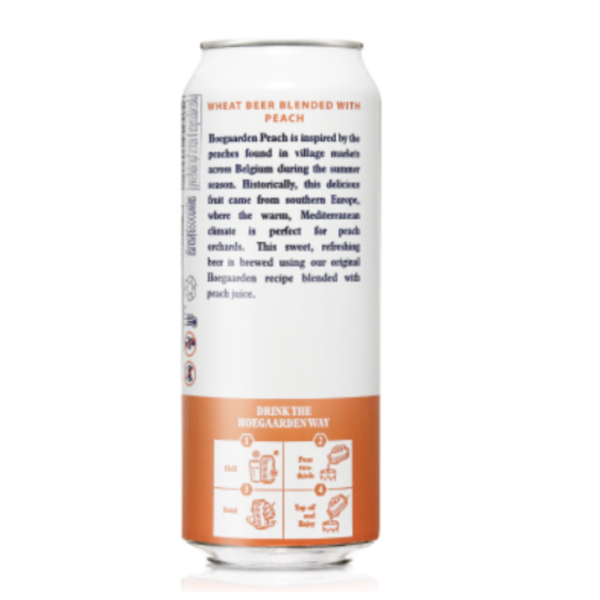 Hoegaarden Peach Beer 500ml x 12 Cans (3)