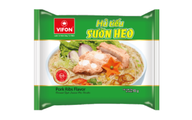 Vifon Oriental Style Instant Rice Noodles Pork Ribs Flavour