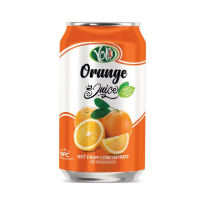 Yolo Orange Fruit Juice 330ml x 24 Cans