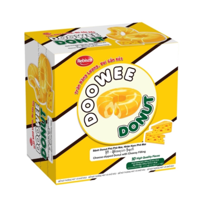 Doowee Donut Cheese Cake with Cream Cheese 290g (10 x 29g) x 10 boxes