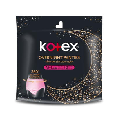 Kotex Style Night In Pants Size M,L 2pcs x 16 packs