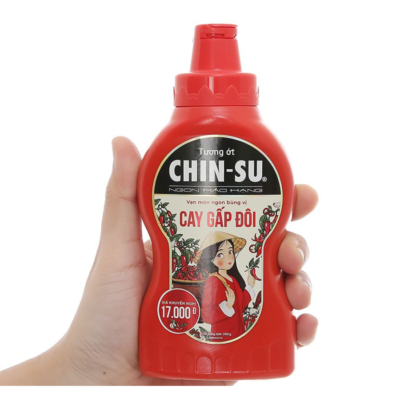 Chinsu Hot Chili Sauce 250G x 24 Bottles