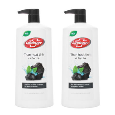 Lifebuoy Charcoal and Peppermint Shower Cream 850g x 12 Bottles