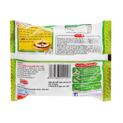 Hao Hao Instant Noodles with Fried Sweet Sour Shrimp 75g (3)