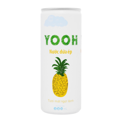 YOOH Pineapple Juice 240ml x 24 Cans