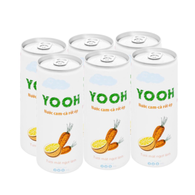 YOOH Orange With Carrot Juice 240ml x 24 Cans