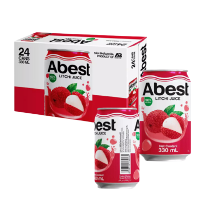 ABEST LYCHEE JUICE 330ml x 24 cans