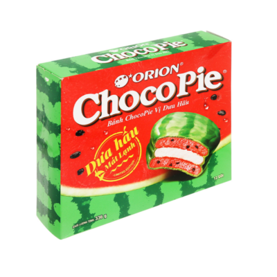 Orion Choco Pie Watermelon 30g x 12 Pcs x 8 Boxes