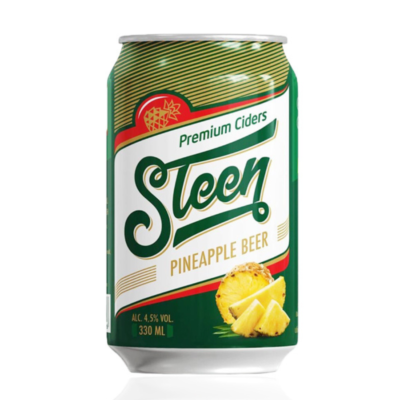 Steen Beer Premium (Made From Pineapple), 4.5 VOL 330ml x 24 cans